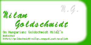 milan goldschmidt business card